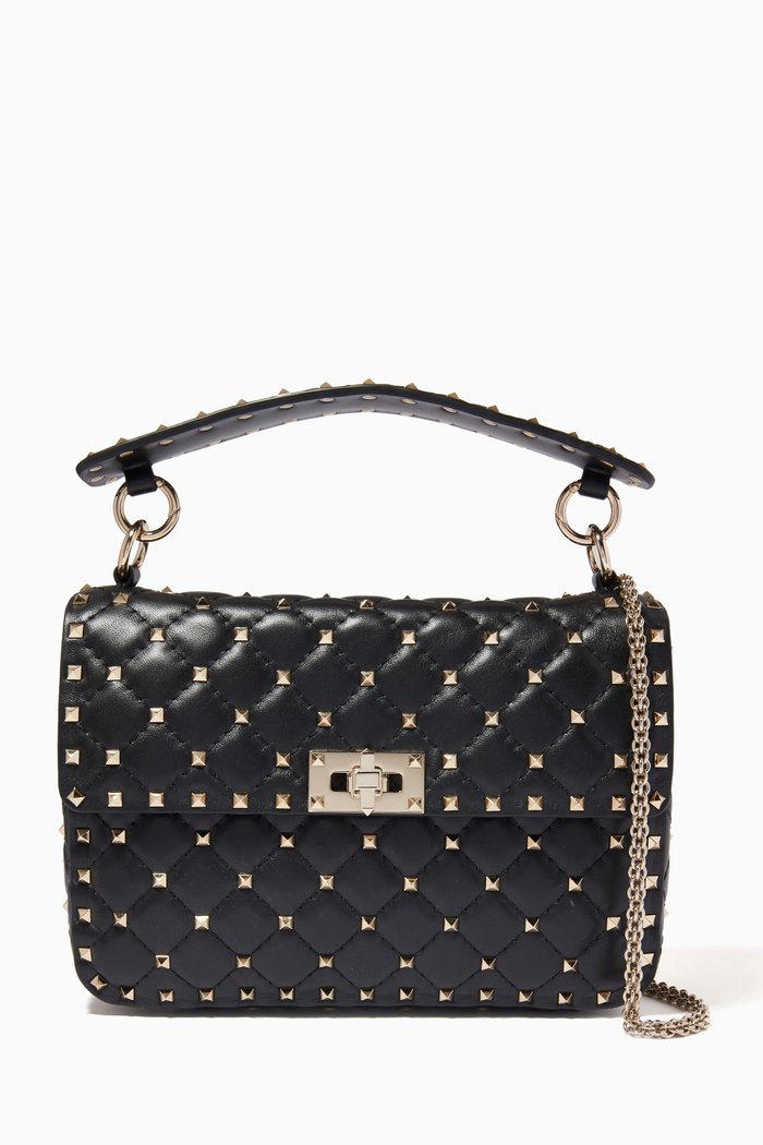 

Valentino Garavani Rockstud Spike Medium Bag in Nappa, Black
