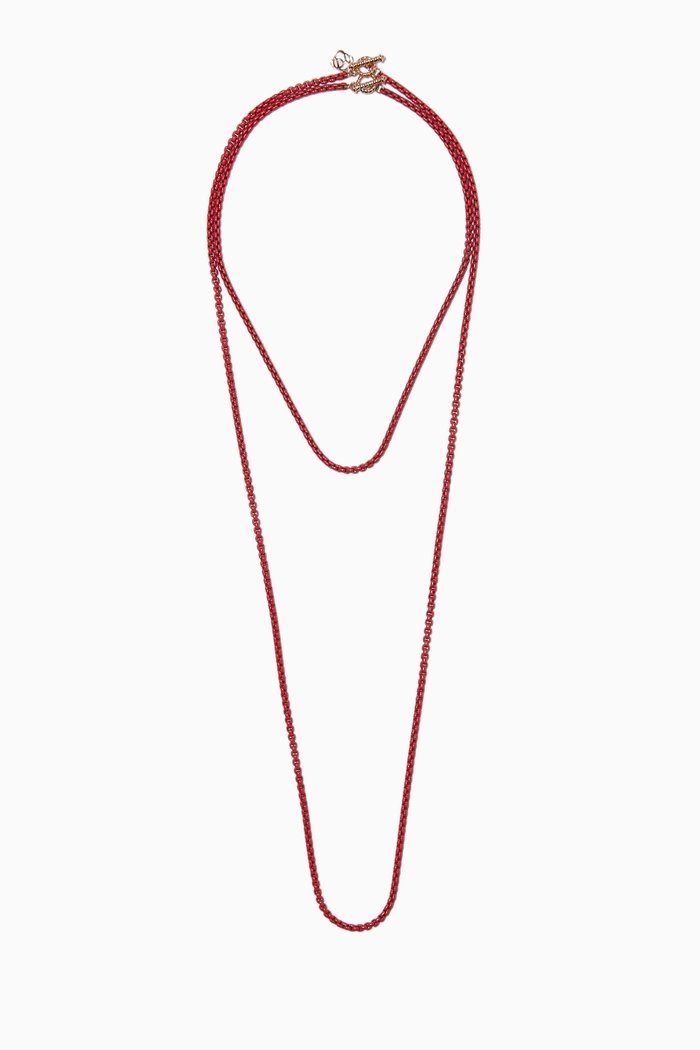 

Coral DY Bel Aire Chain Necklace, Silver
