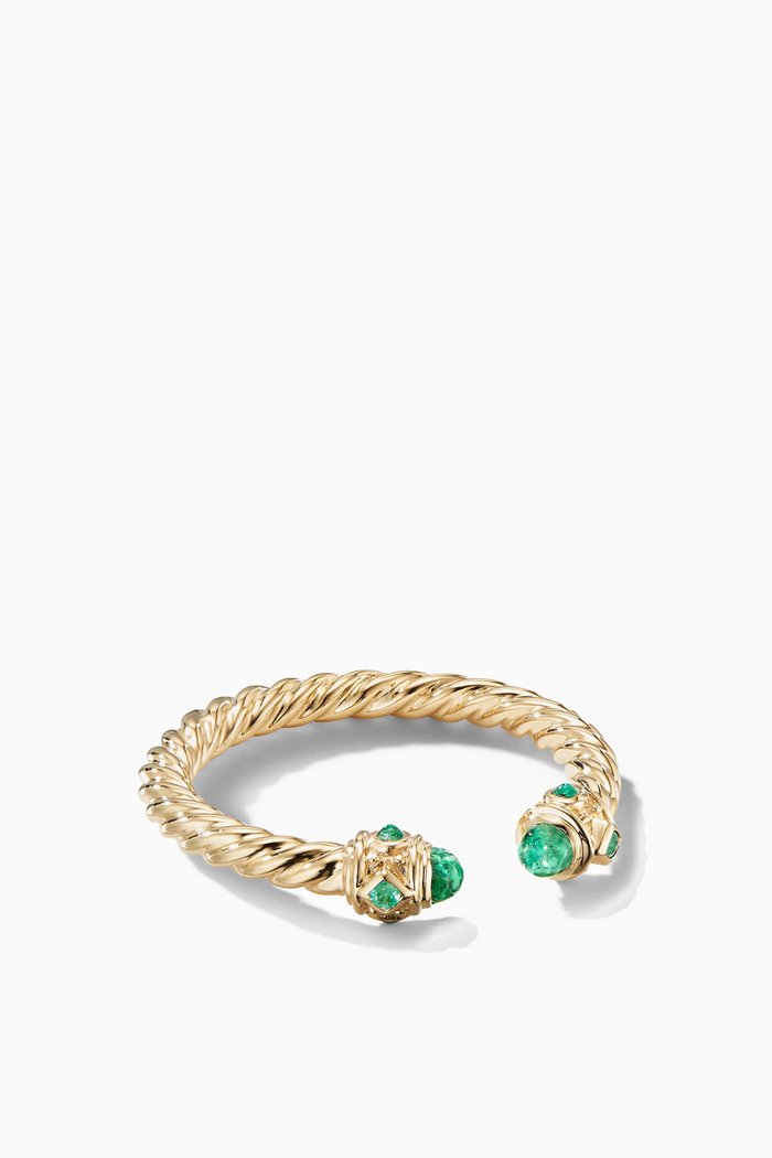 Renaissance® Ring with Emeralds in 18kt Yellow Gold