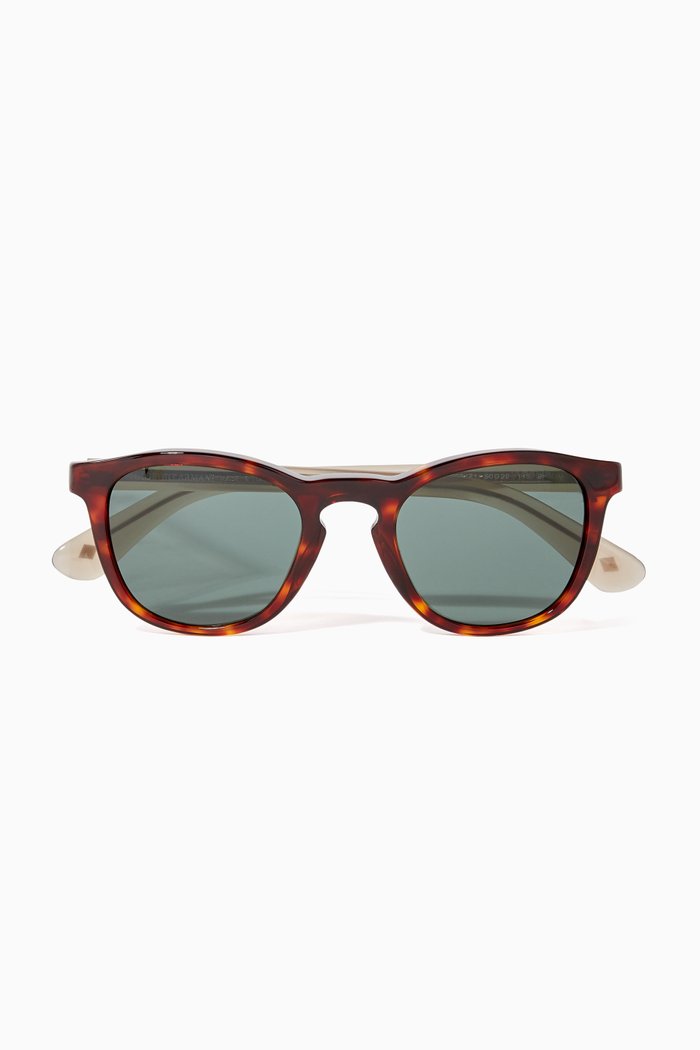 

Round Acetate Sunglasses, Red