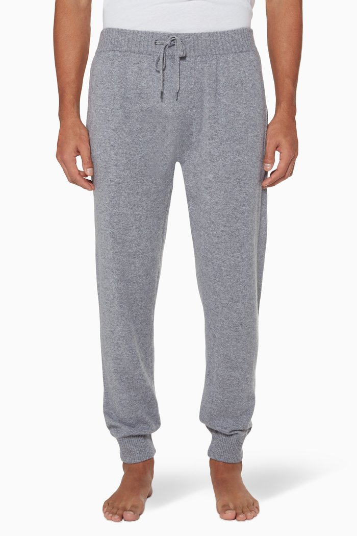 

Grey Cashmere Finley Track Pants, Silver