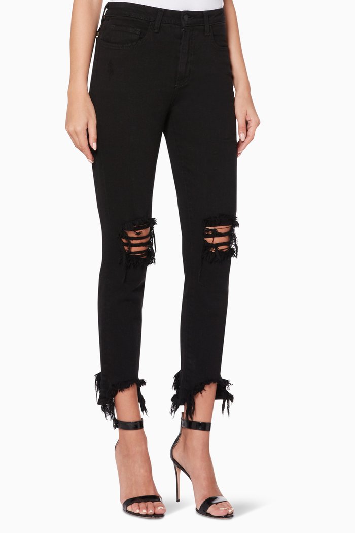 Black High Line Jeans