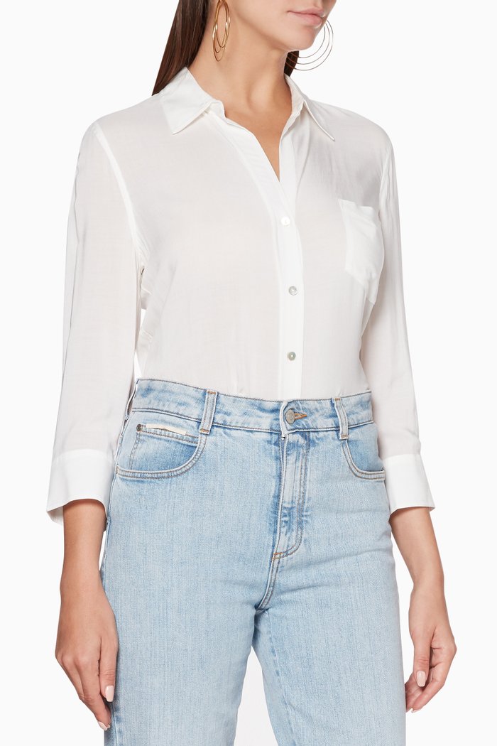 

White Ryan Silk Shirt
