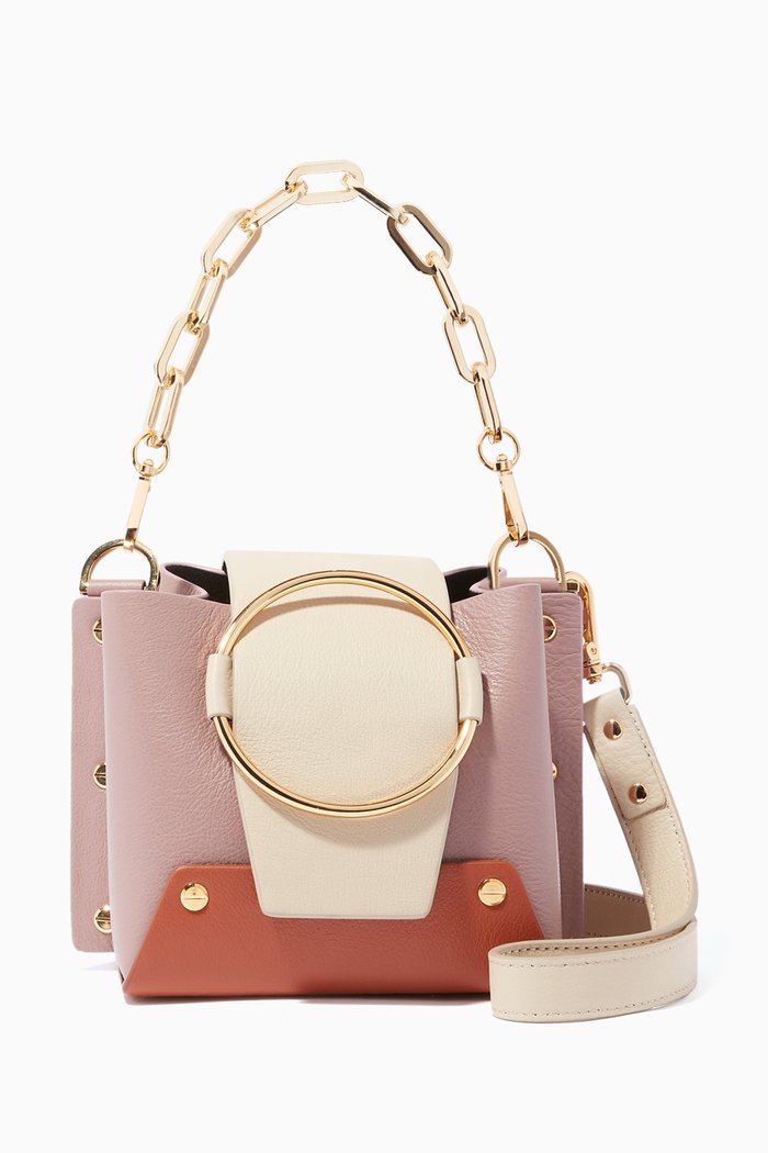 Rose-Pink Mini Delila Bucket Bag