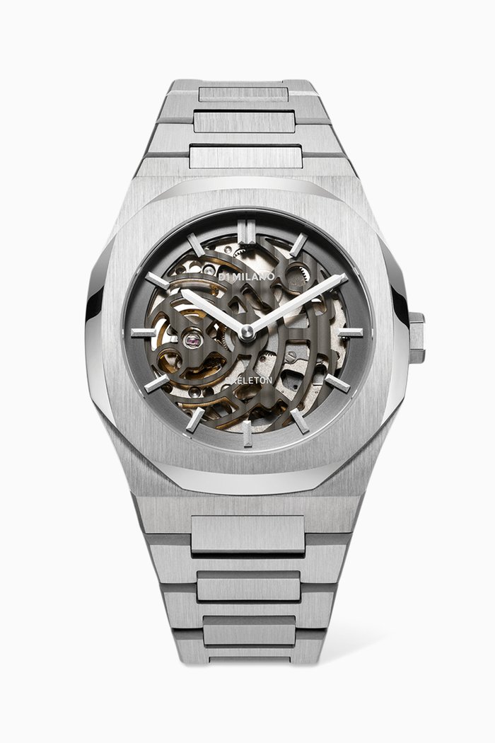 

Skeleton Bracelet 41.5mm Watch, Silver