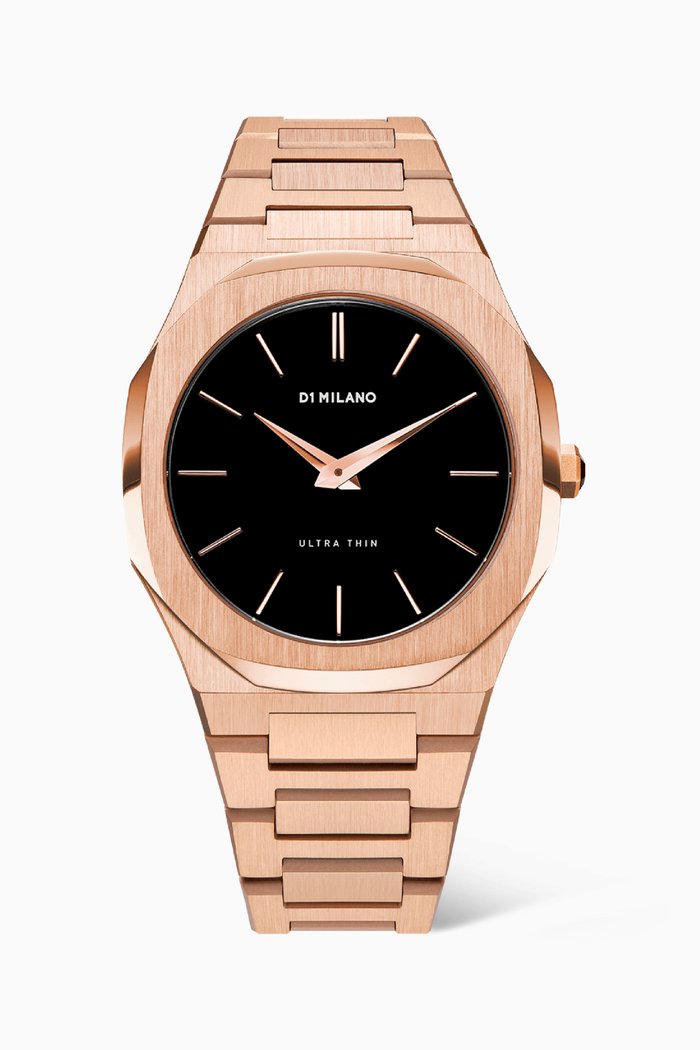 

Rose-Gold Stainless Steel Ultra Thin Watch