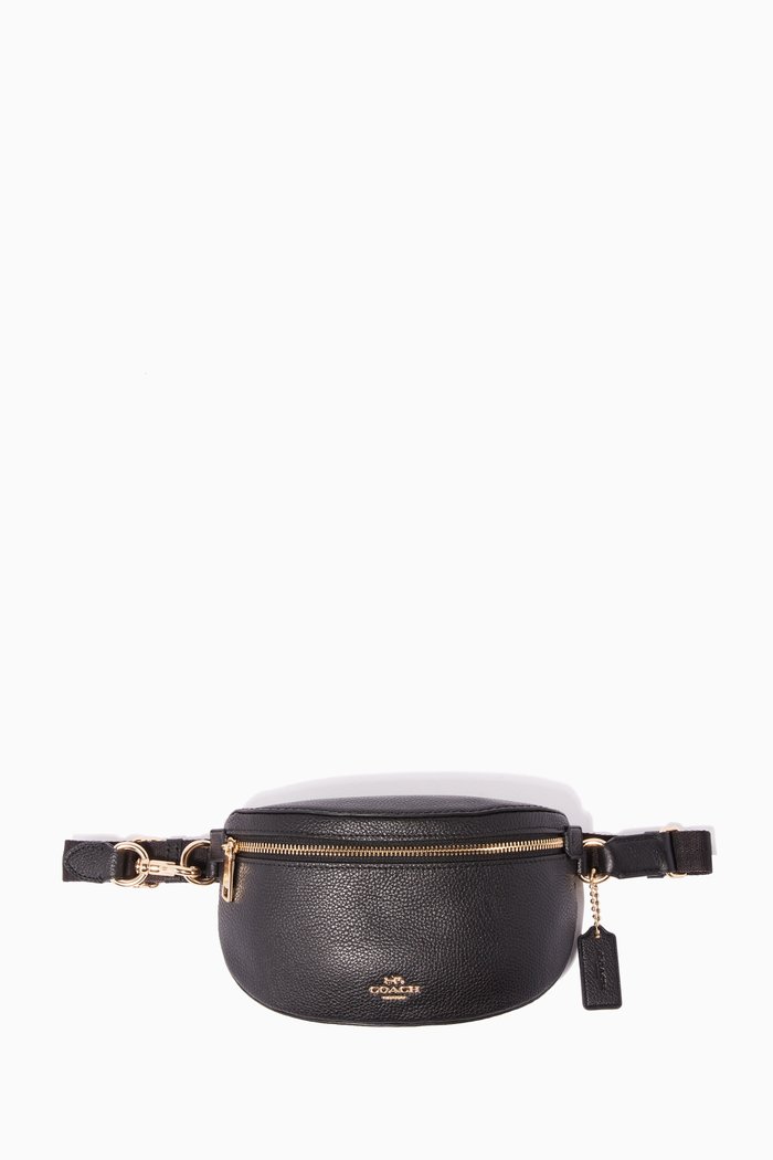 

Black Leather Belt Bag