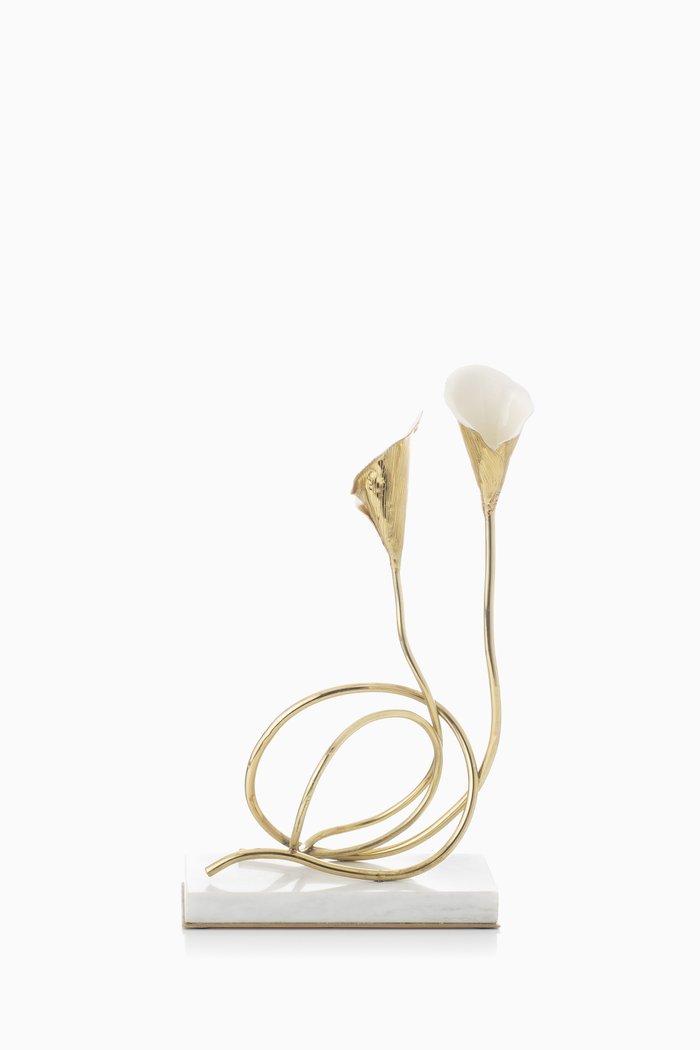 

Gold Calla Lily Candleholder, Multicolour