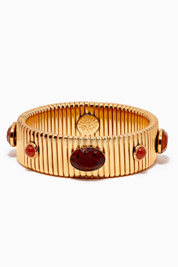 

Strada Medium Bracelet in 24kt Gold Plating