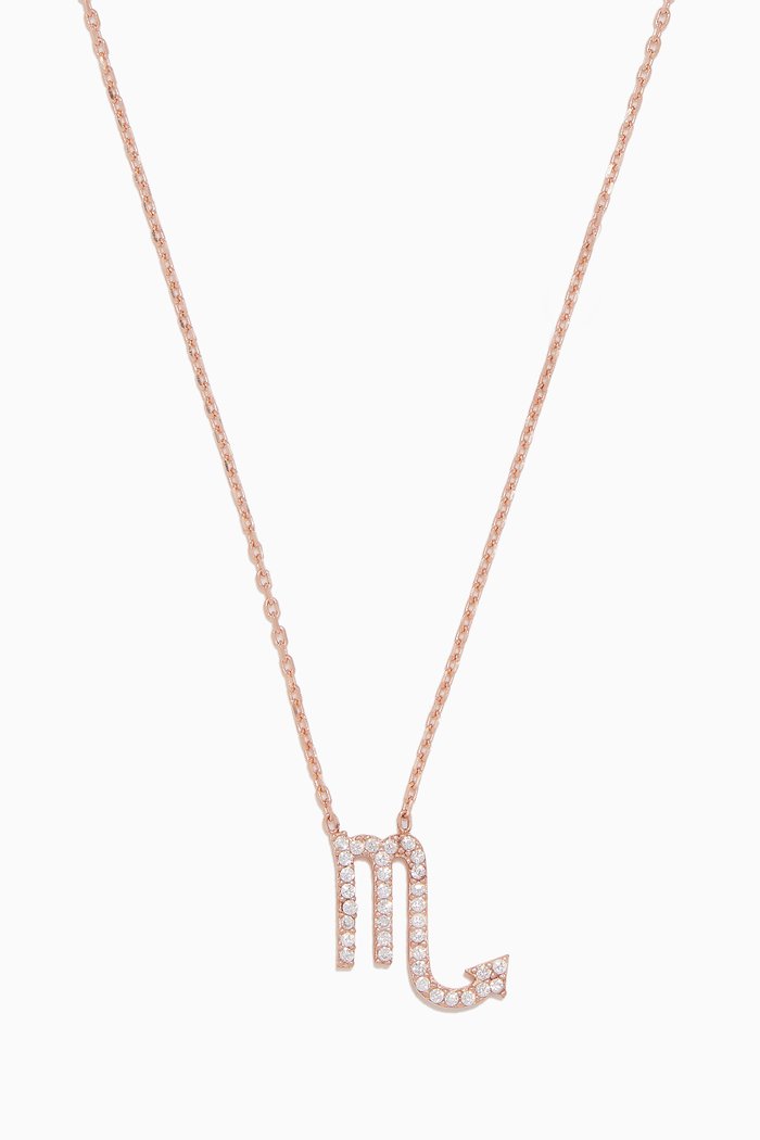 

Rose-Gold Scorpio Pendant Necklace, Neutral