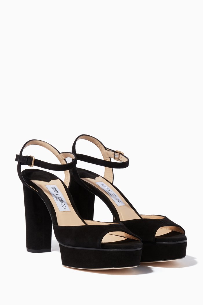 

Black Suede Peachy Sandals