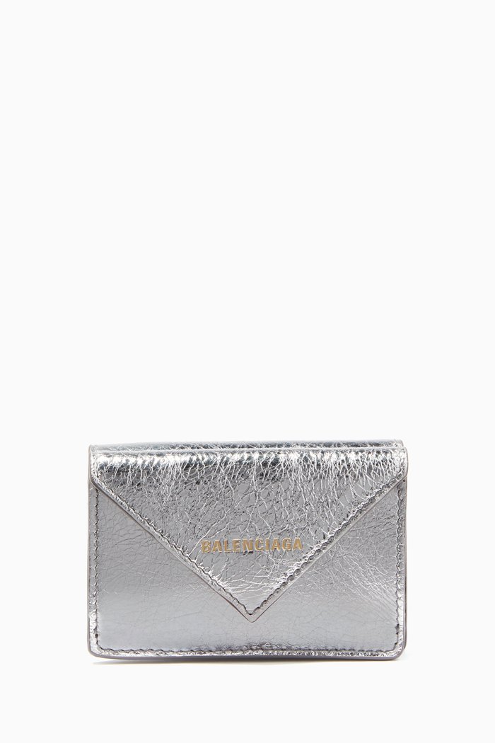 

Silver Embossed Papier Mini Wallet