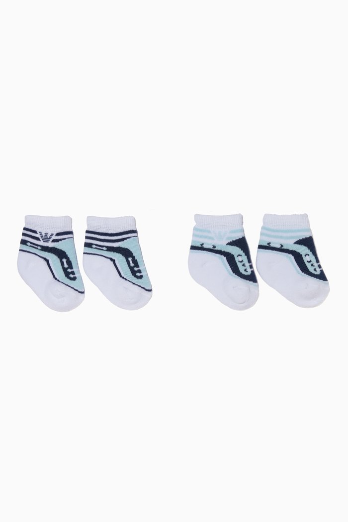 

Two-Pack New Born Sock Set, Blue