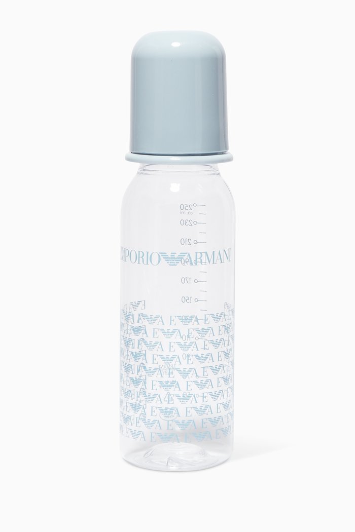 

Logo-Print Baby Bottle, Blue