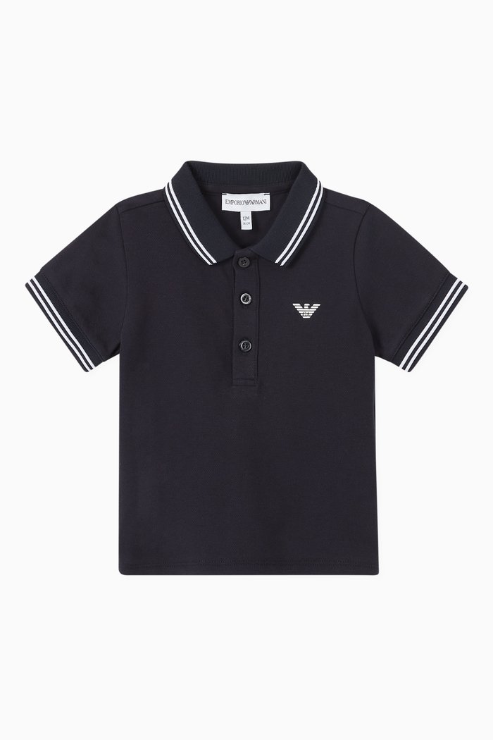 

Stretch Piqué Polo Shirt, Blue