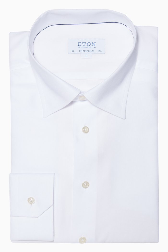 

White Cotton-Twill Shirt