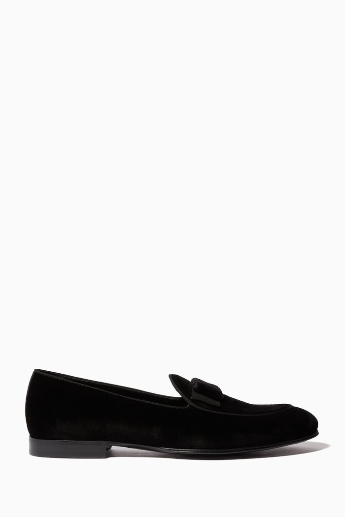 

Black Lukas Velvet Slip On Shoe