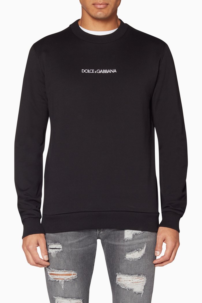 

Black Embroidered Logo Sweatshirt