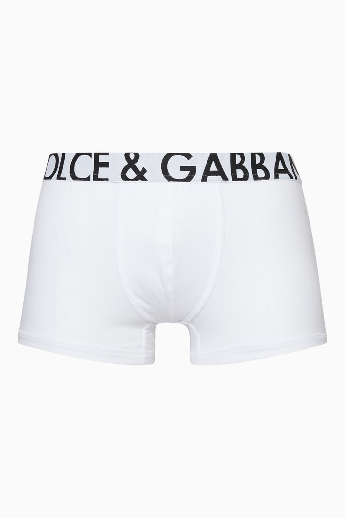 

White Big Logo Boxers