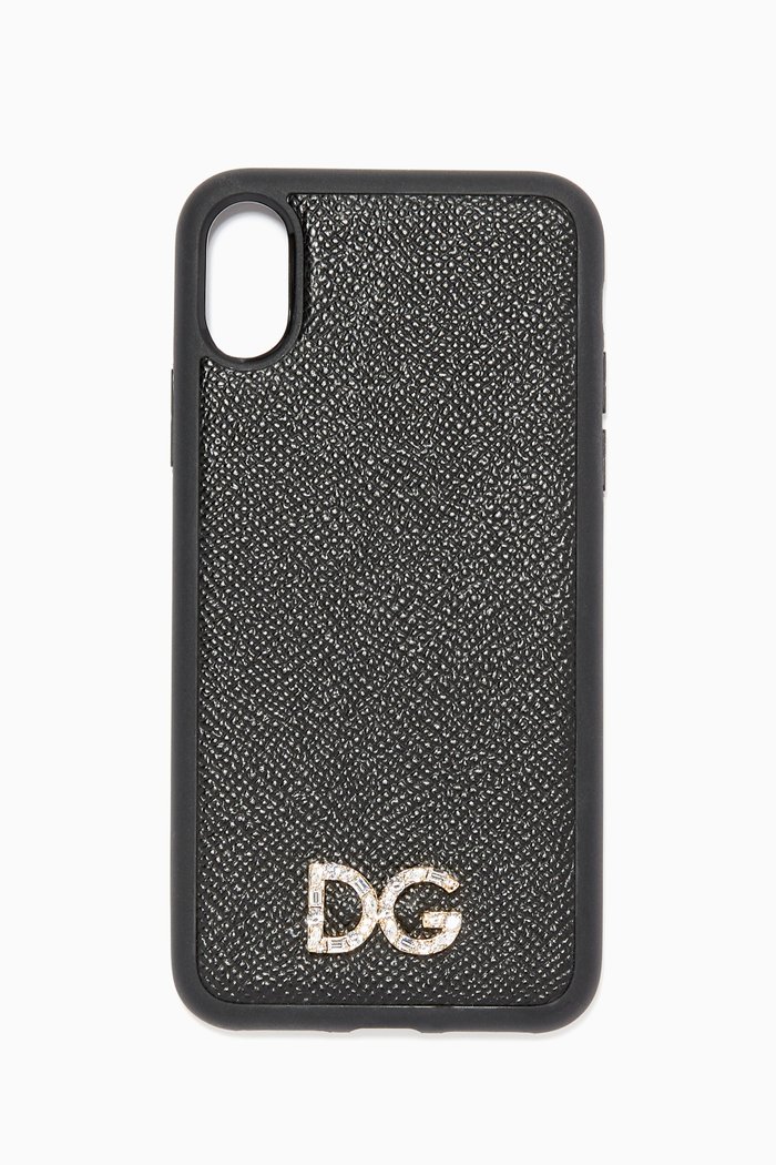 

DG Dauphine Leather iPhone® X Case, Black