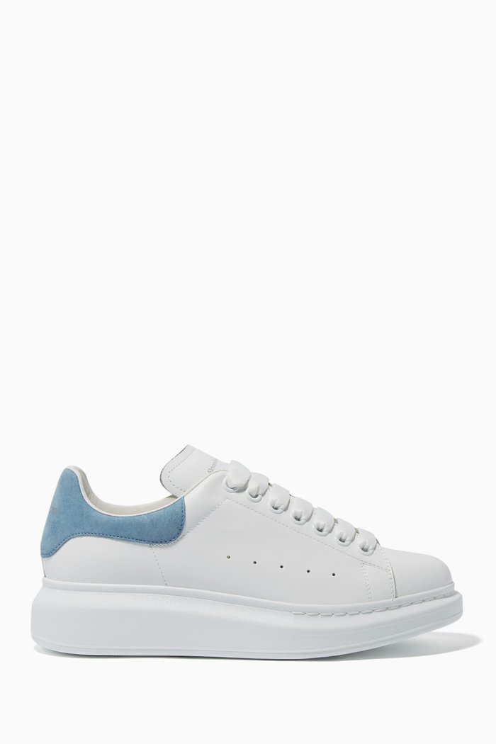 

Oversized Leather Sneakers, Blue