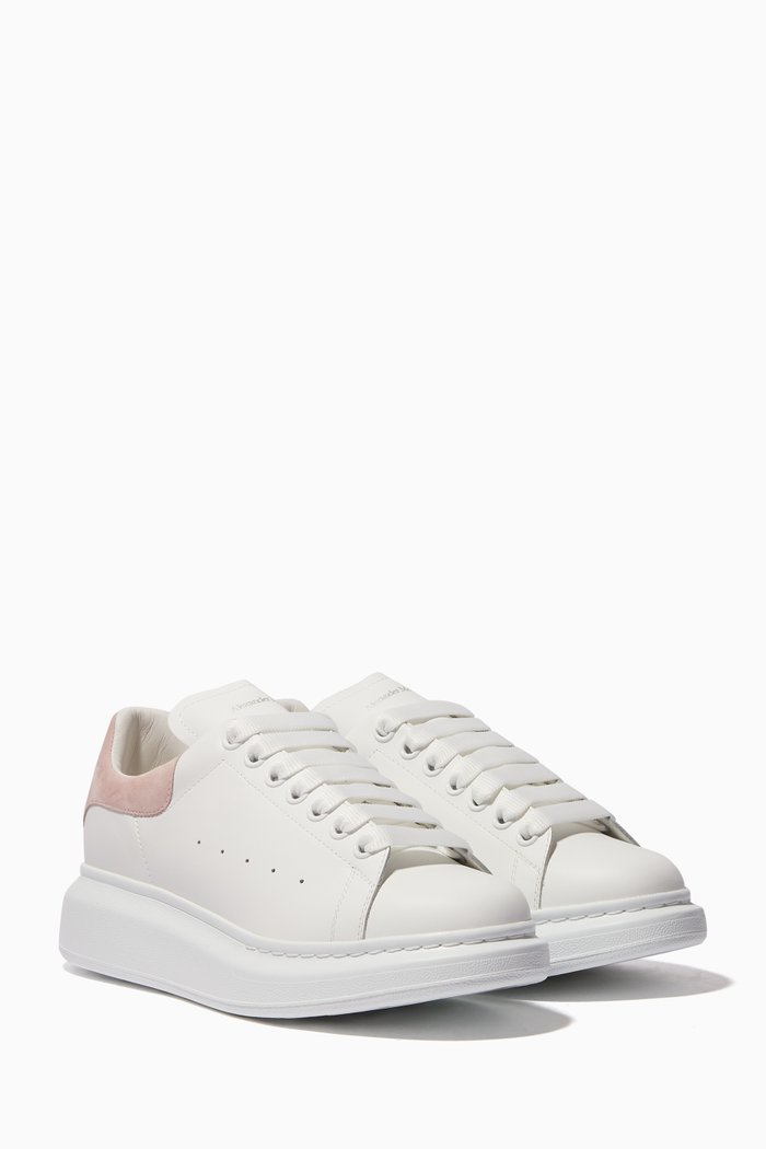 

Oversized Sneakers in Leather, Pink