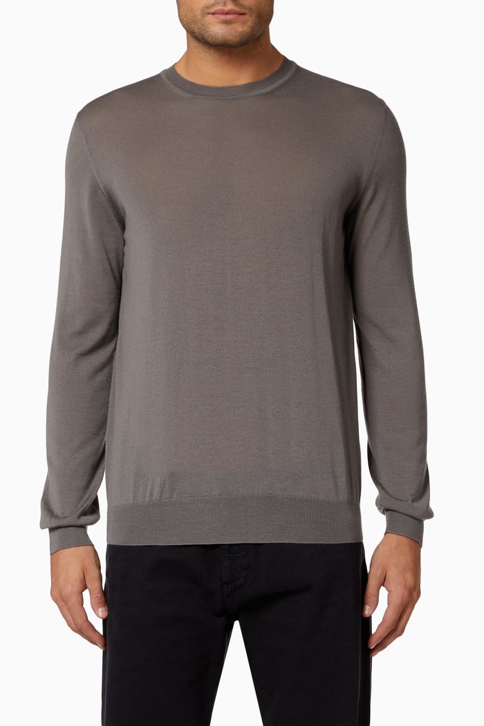 

Cashmere Knit Sweater, Grey