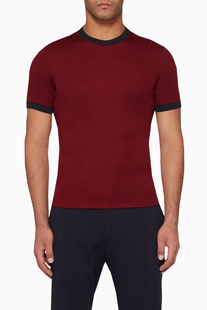 

Mulberry Silk T-Shirt, Red