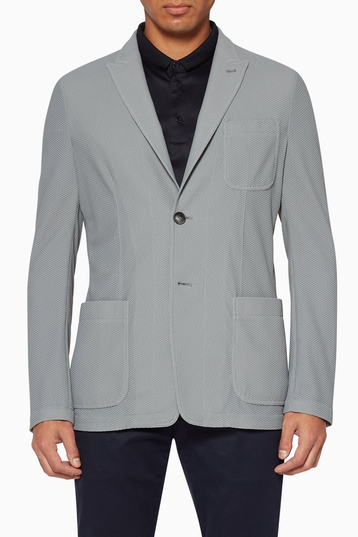 Sport Patch Pockets Jacket, Black