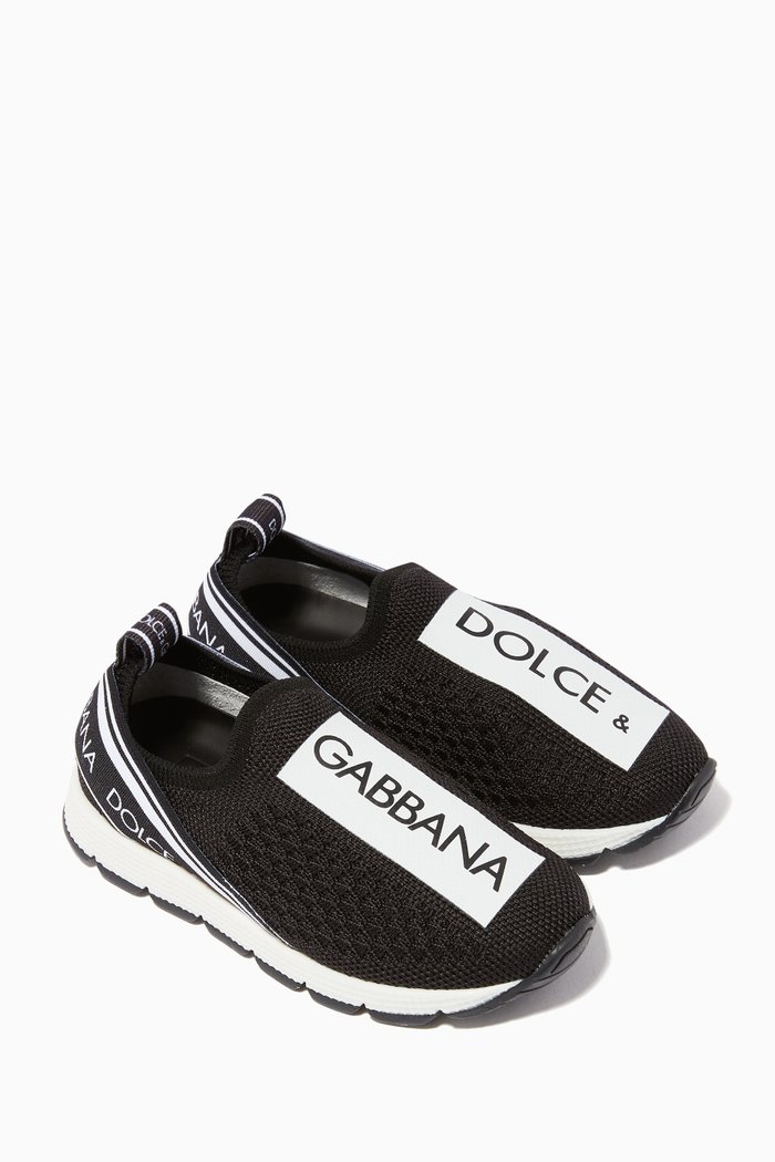 

Logo Slip On Sneakers, Black