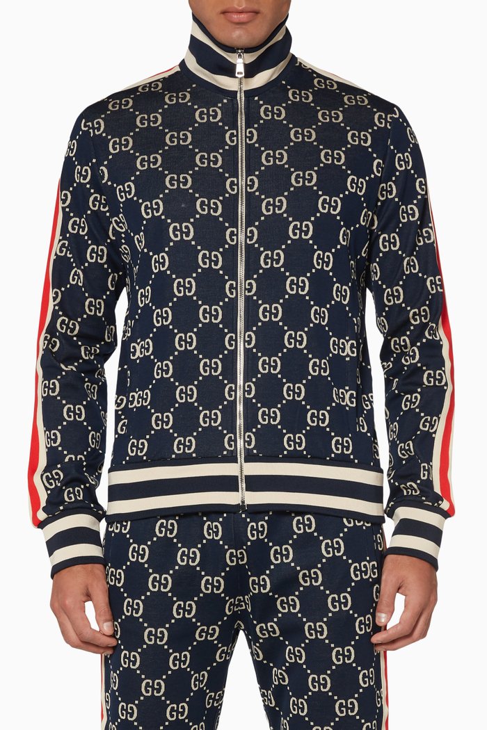 

Logo Print Track Jacket, Blue