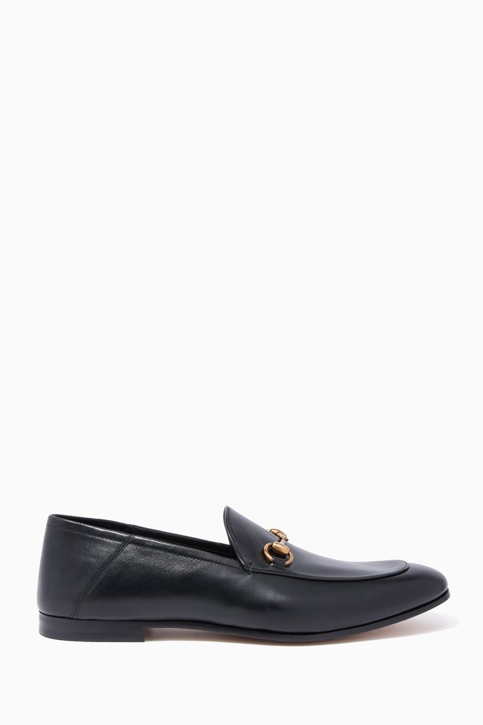 

Black Brixton Horsebit-Detail Loafers