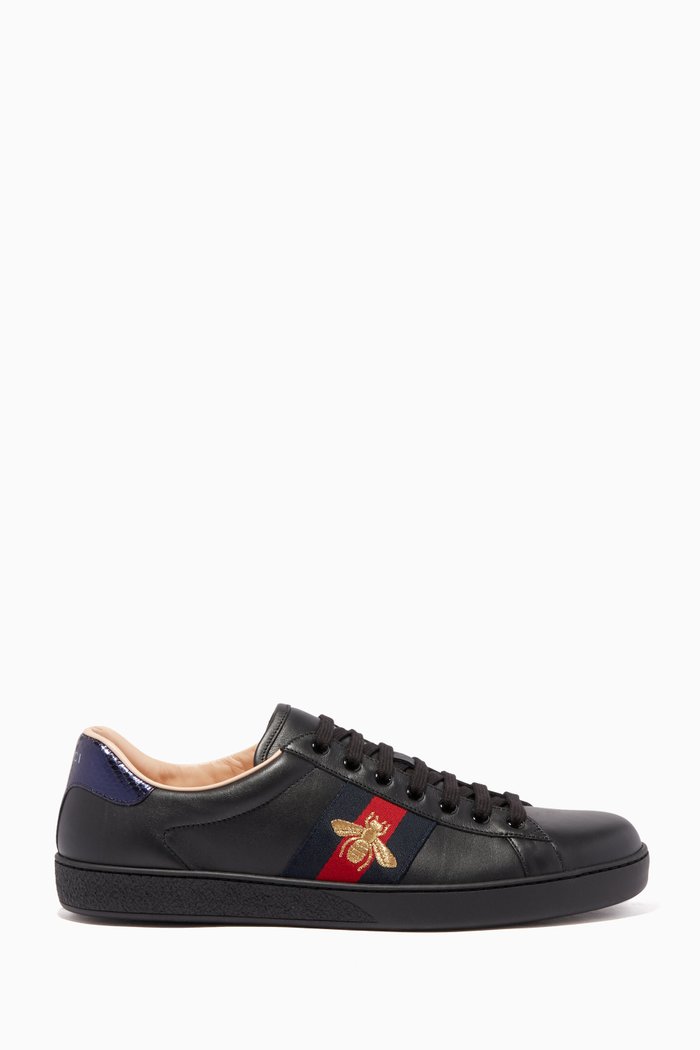 

Black Ace Embroidered Sneakers