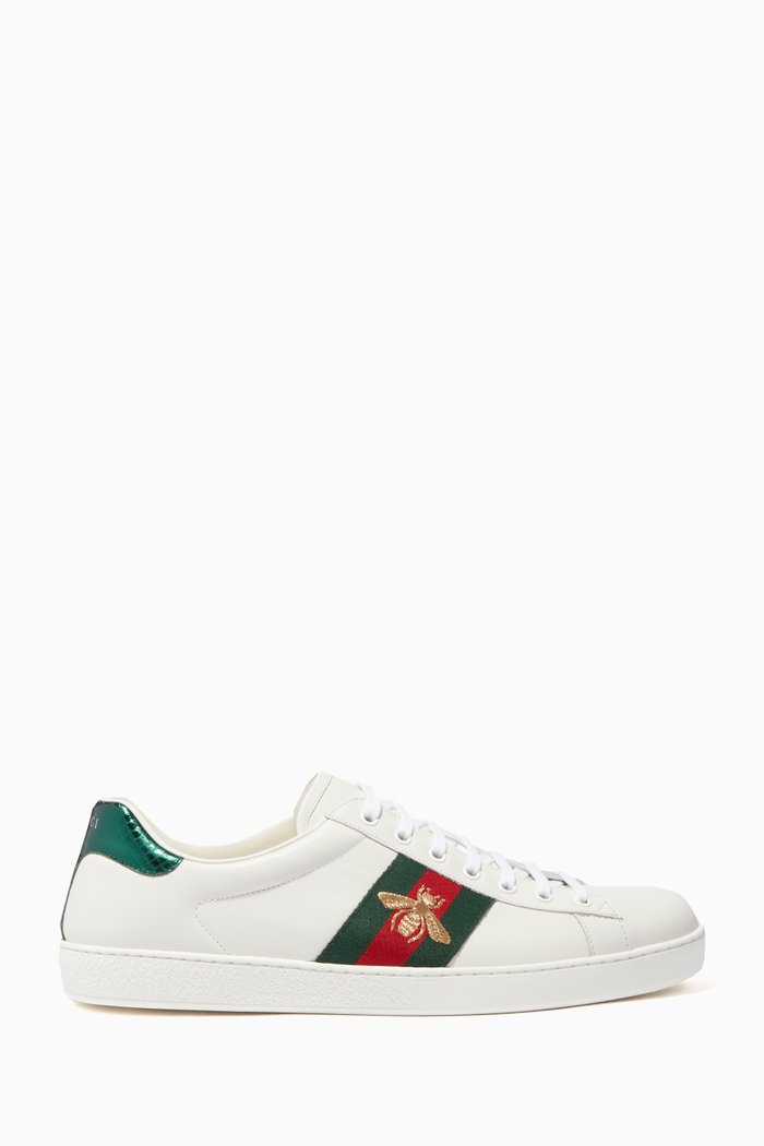 

White Ace Embroidered Sneakers