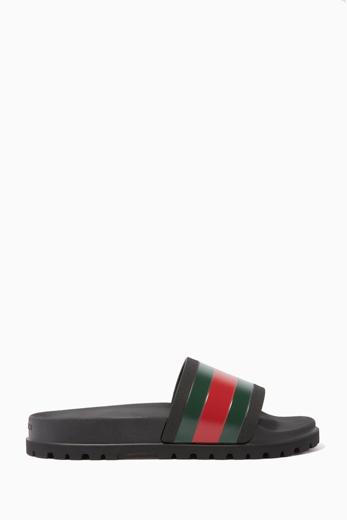 

Black Pursuit Trek Web Slide Sandals