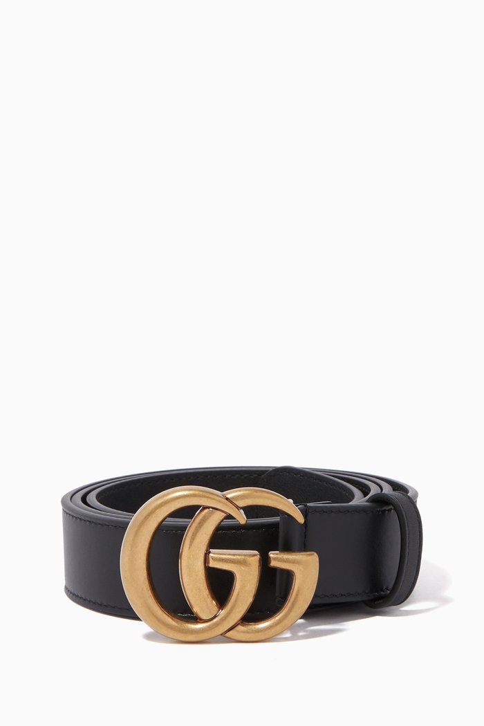 

Black Smooth-Leather Belt