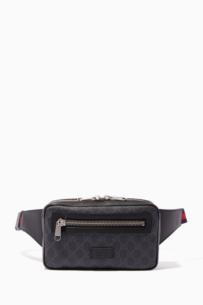 

Black & Grey GG Supreme Belt Bag