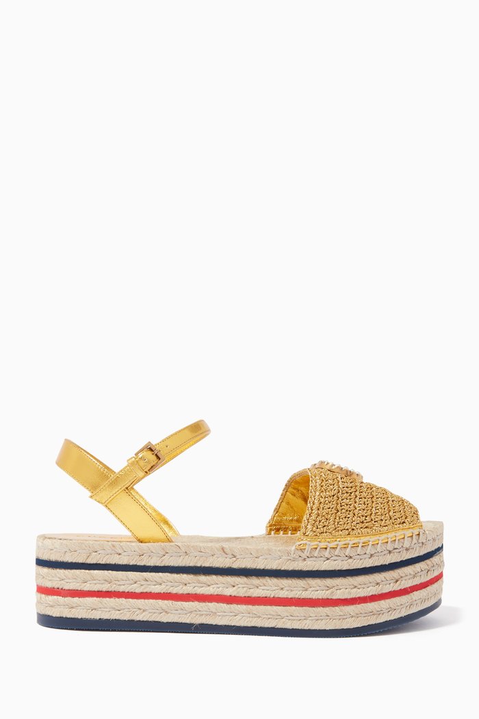 

Gold Crochet Lilibeth Espadrilles