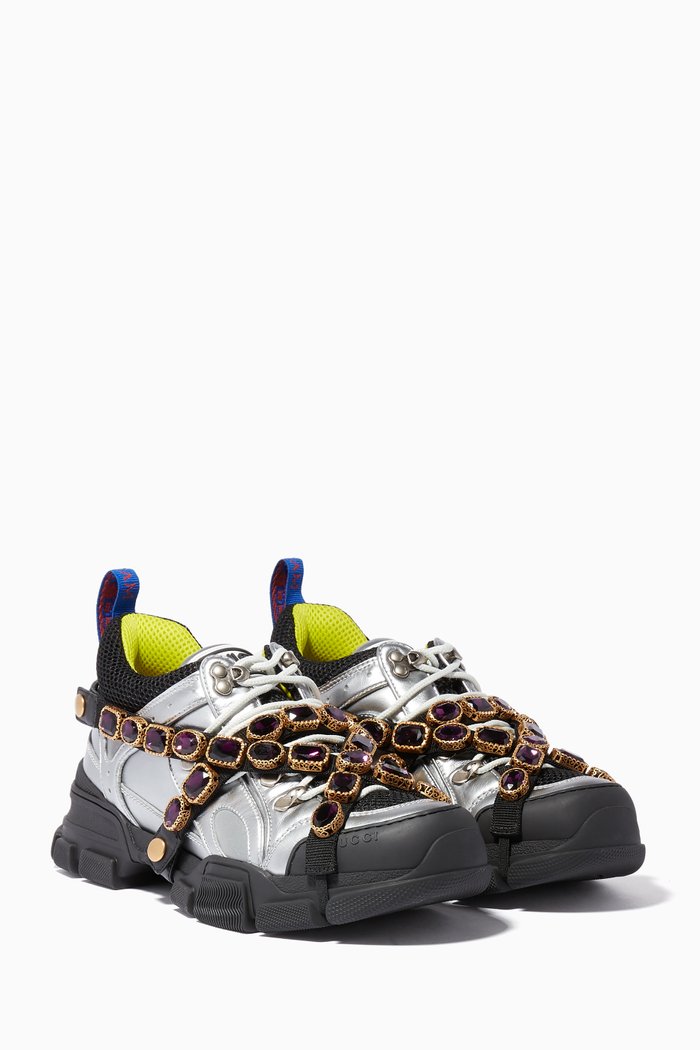 

Silver Flashtrek Crystal Sneakers