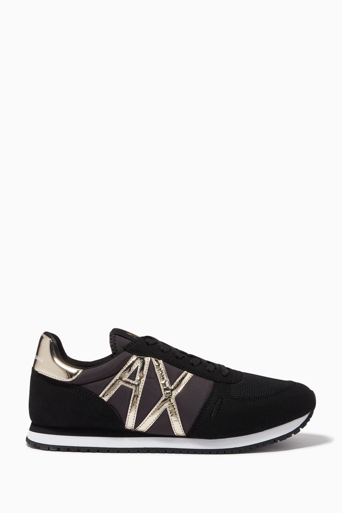 Lace Up Sneaker, Black