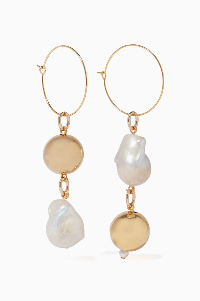 

Gold Pagoda Fruit Earrings