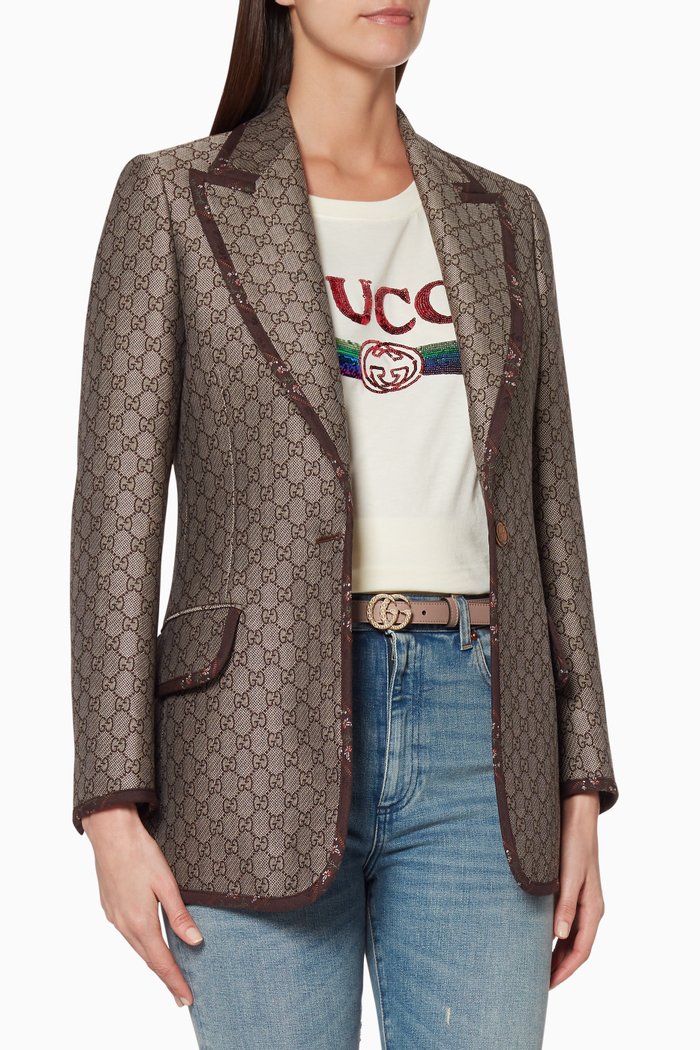 

Brown GG Logo Jacket