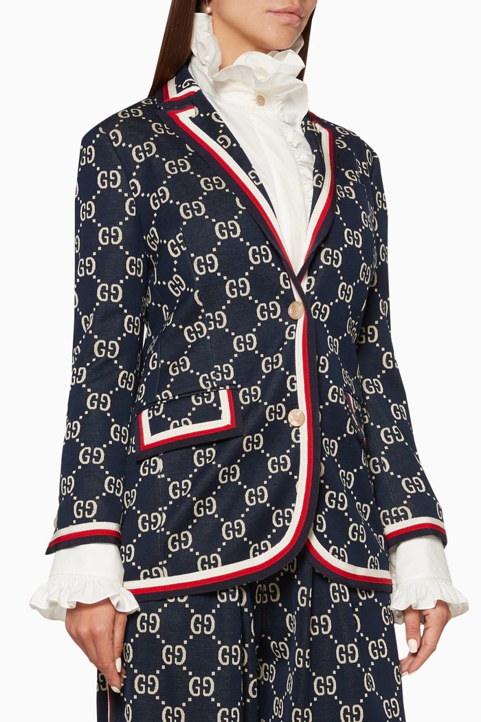 

Navy GG Logo Jacket, Blue