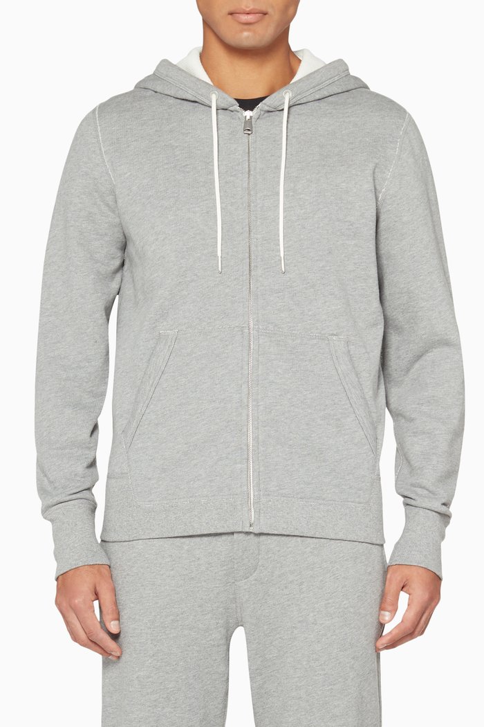 

Heather Grey Classic Zip Hoodie