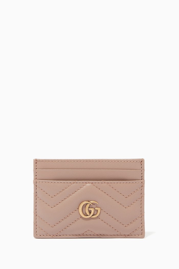 

GG Marmont Card Case, Neutral