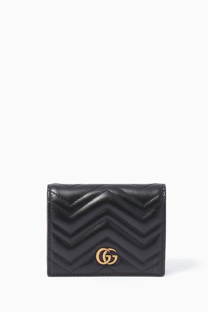

Black GG Marmont Matelassé Wallet