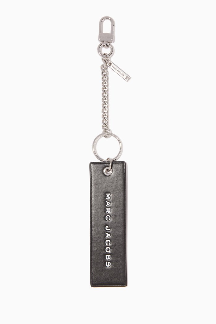 

Black Leather Tag Charm