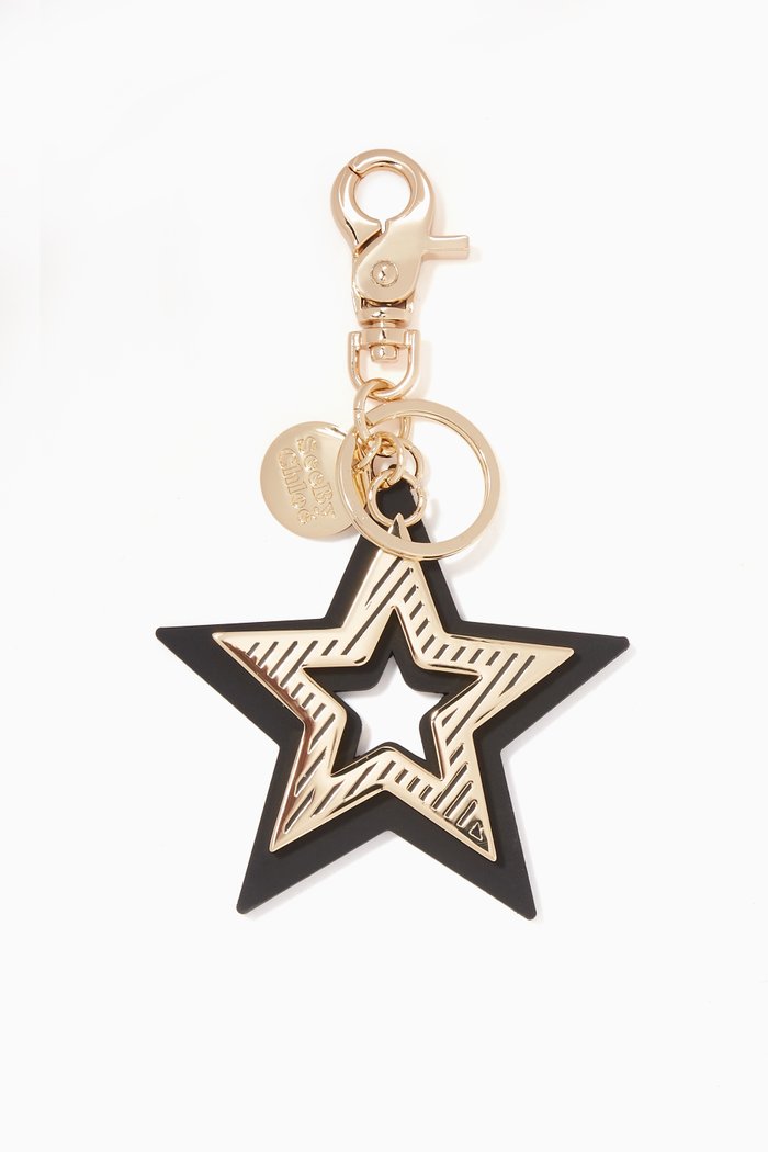 

Star Keychain, Black
