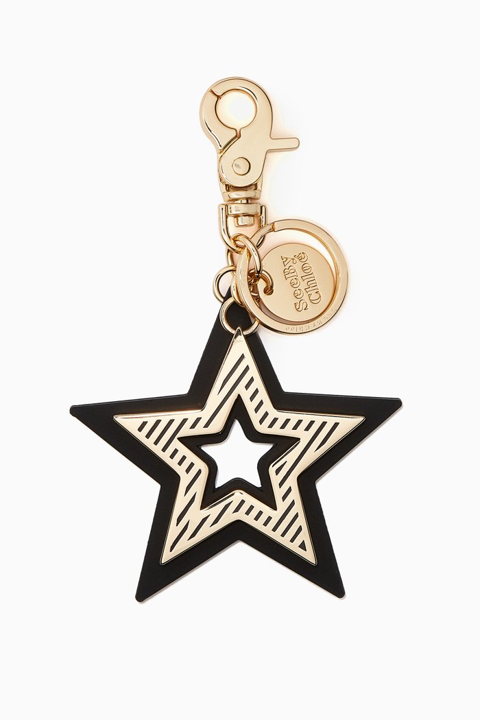 

Joy Rider Star Keychain, Black