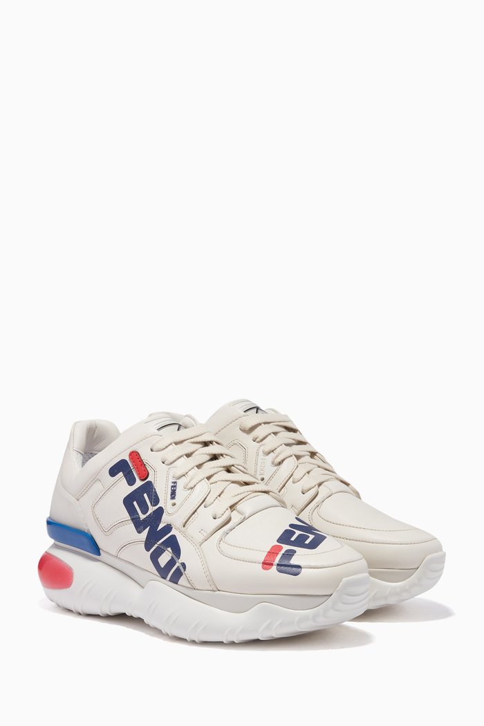 

Grey Logo Lace-Up Fix Runner Sneakers